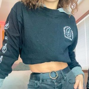 Black graphic long sleeve